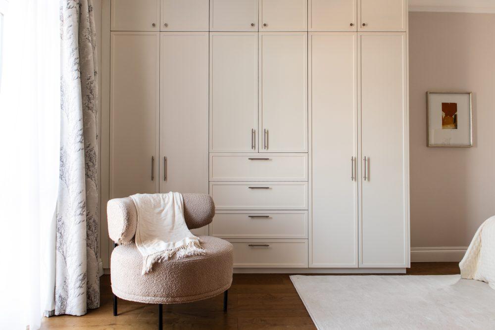 Interior design Hampstead bespoke furniture bespoke wardrobes master bedroom design