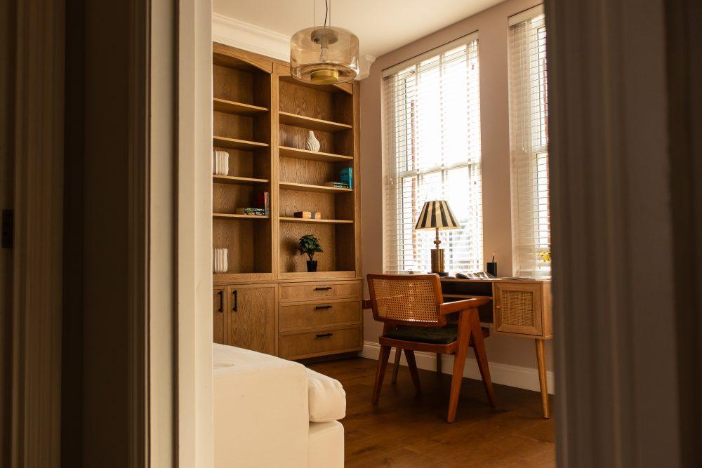 Interior design Hampstead bespoke furniture home study home office design