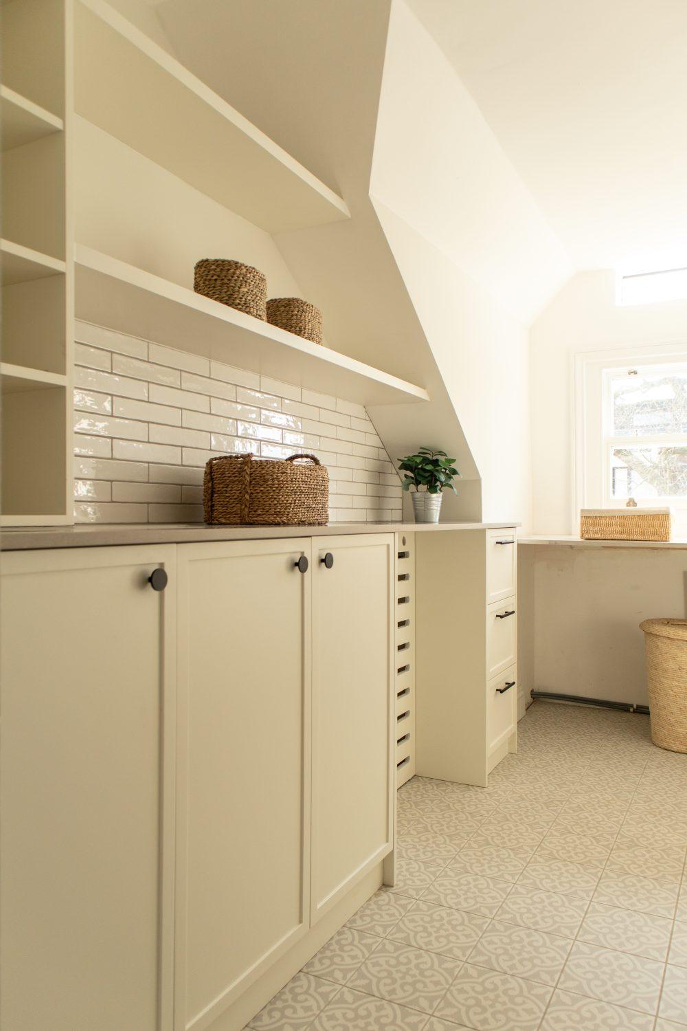 Interior design Hampstead bespoke furniture utility room design