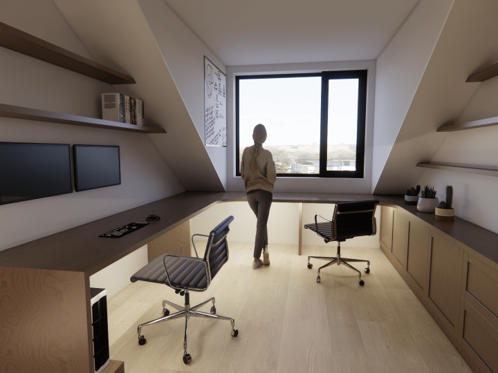 Interior Design Hampstead – loft extension & home office design